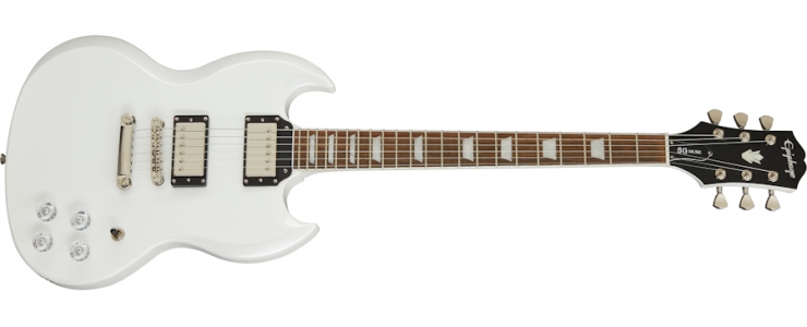 white sg guitar