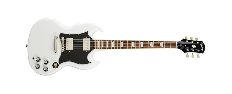 white sg guitar