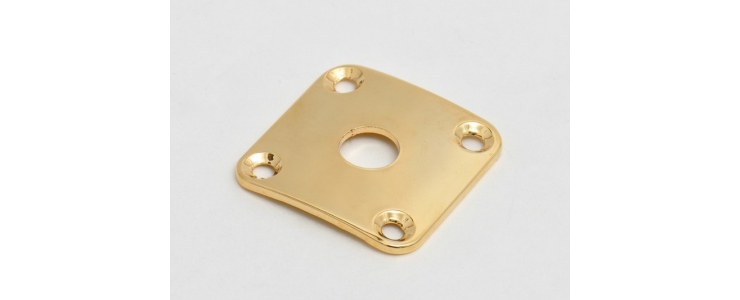 JLP0G 4-hole jack plate for Les Paul, radiussed