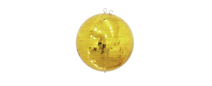 Mirror ball 40cm gold
