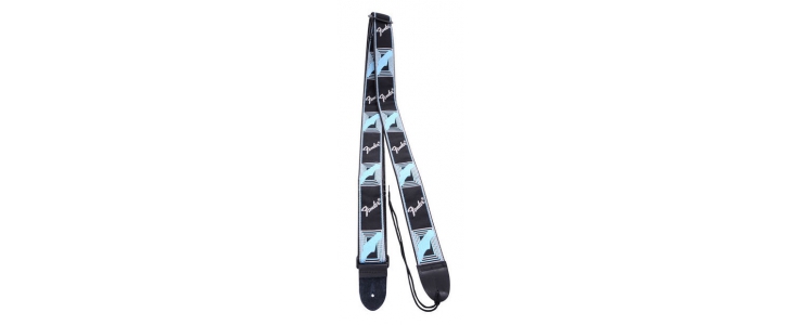 2` MONOGRAMMED STRAP BLACK/LIGHT GREY/BLUE