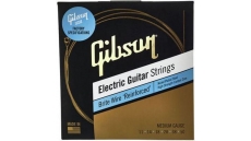 GIBSON SEG-BWR11 BRITE WIRE REINFORCED ELECTIC GUITAR STRINGS, MEDIUM GAUGE